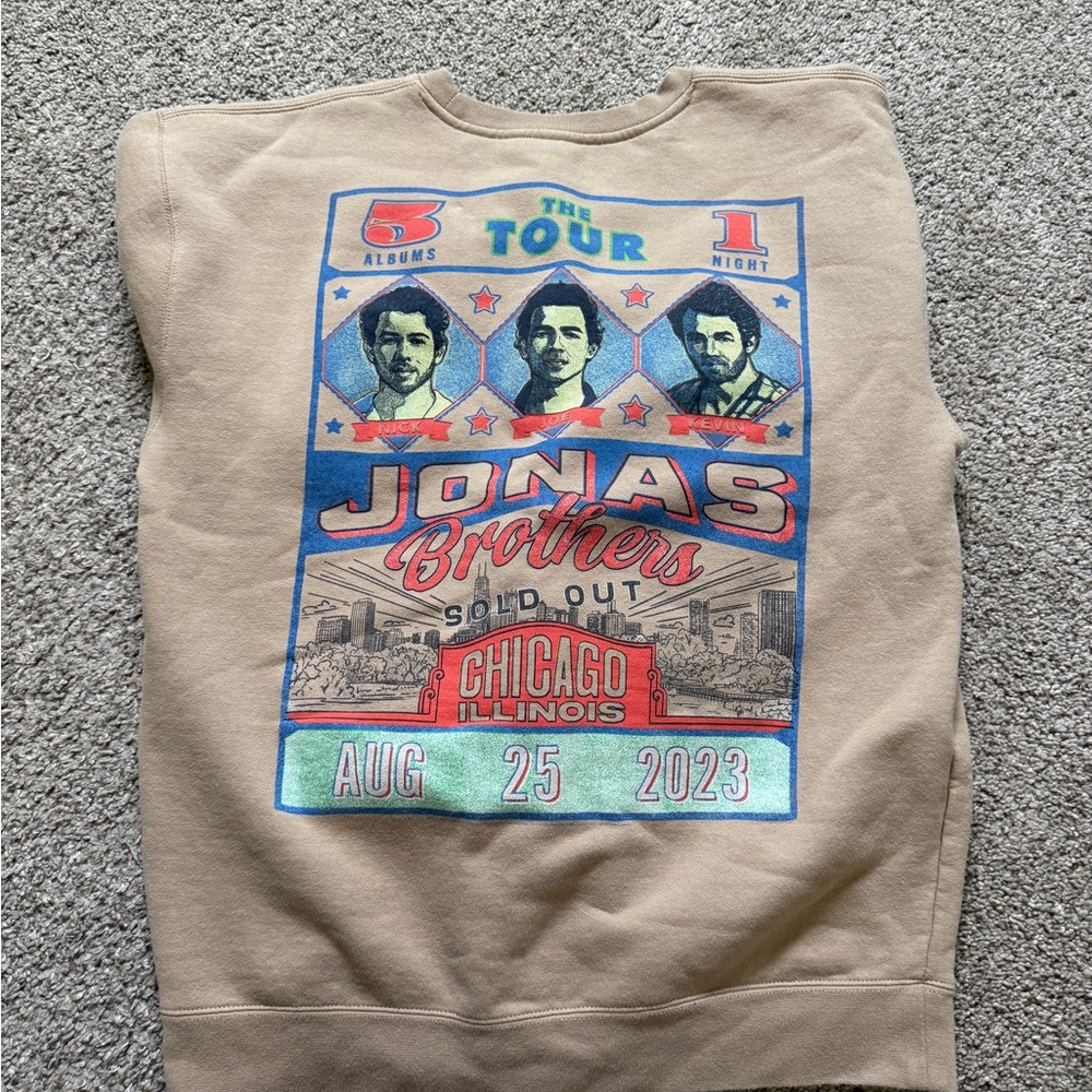 Jonas Brothers Tan Sweater